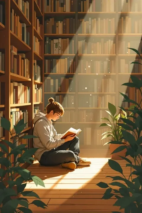 图书馆的第七排 - 文艺 图书馆的第七排 学院青春影片竖版海报
